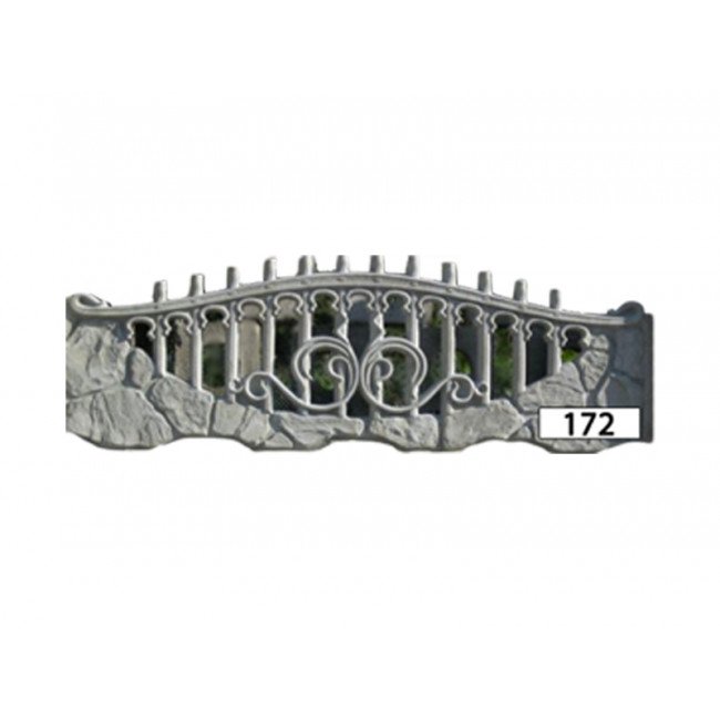 Бетонни оградни пана H50 см - №172