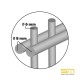Galvanized Fence Panel with Double Wire 8/6/8 – 150x250 cm