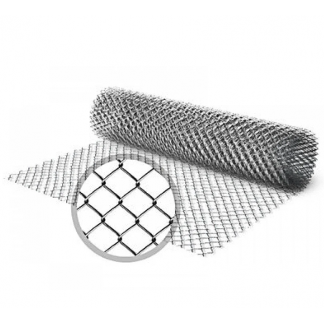 Galvanized Chain Link Mesh 35x35 Ø3.0 H100