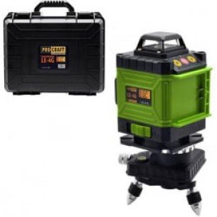 Лазерен нивелир линеен PROCRAFT LE-4G, 16 зелени  лъча 40 м, 532 nm