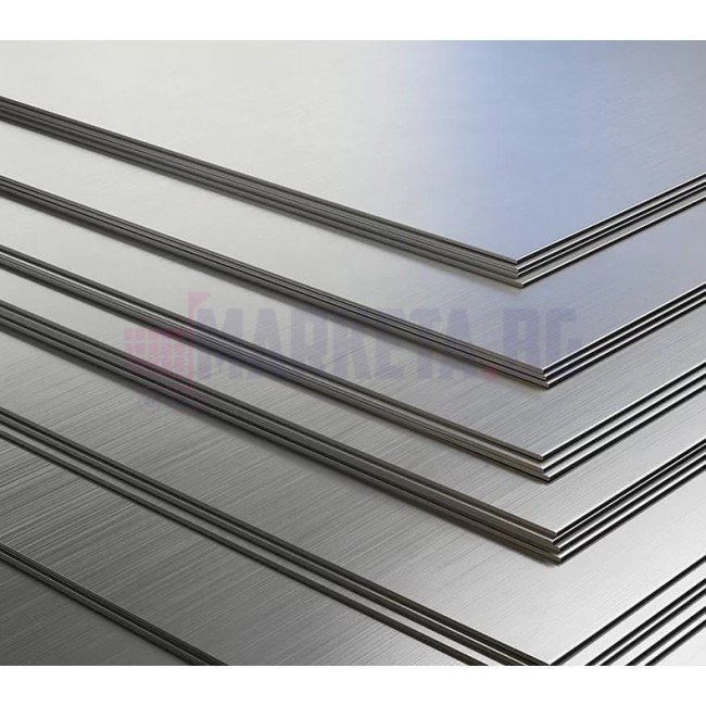 Aluminum sheet - checkered 3 lines