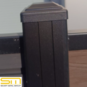 Aluminium-Rosette für Zaunpfosten