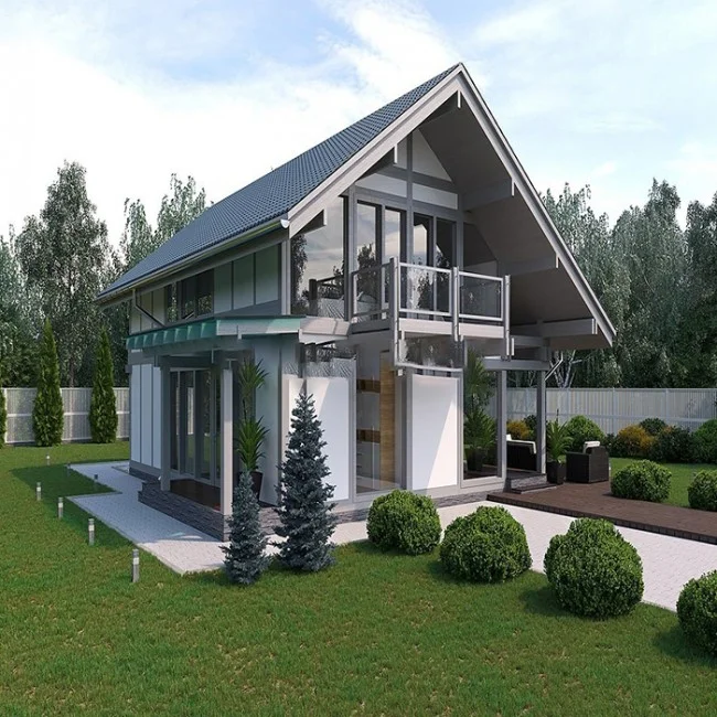 Wooden house model KB001 Wooden house model KB001
