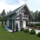 Wooden house model KB001 Wooden house model KB001