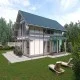 Wooden house model KB001 Wooden house model KB001