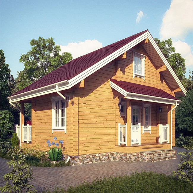 Дървена къща модел KB003