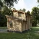Wooden house with garage Wooden house with garage