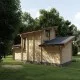 Wooden house with garage Wooden house with garage