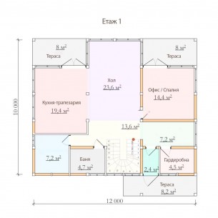 Casă din lemn model KB001
