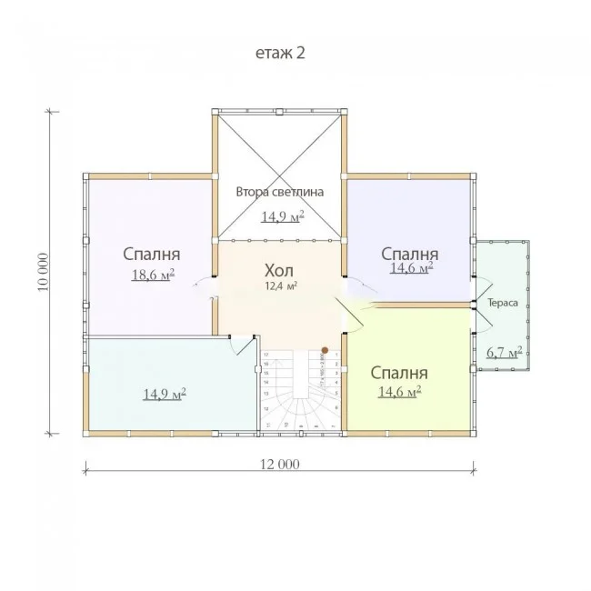 Wooden house model KB001 Wooden house model KB001