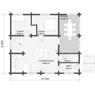 Casă din lemn Neville