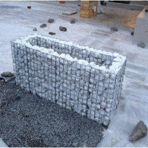 Gabion flower garden rectangle XL-45x140x45cm. ф4mm.
