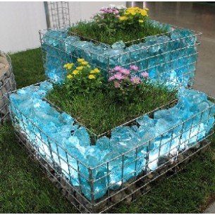 Габион цветарник квадрат XXL 120x90x45см. ф4мм. Габион цветарник квадрат XXL 120x90x45см. ф4мм.
