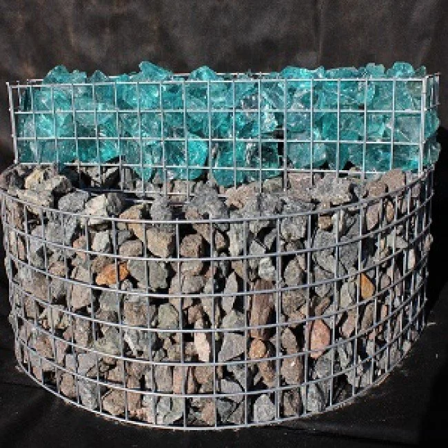 Gabion flower crescent 96x50x45cm. ф4mm.