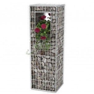 Gabion pole-basket 50x50x160cm ø3mm