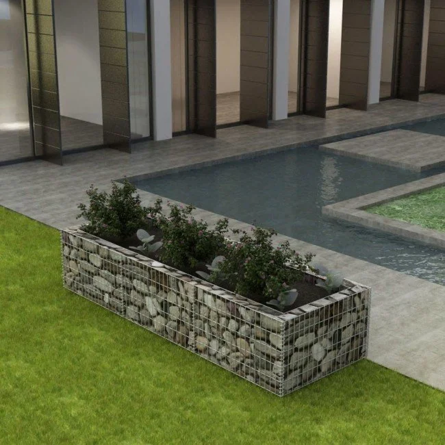 Габион плантер стомана 270x90x50см. ф3мм. Габион плантер стомана 270x90x50см. ф3мм.
