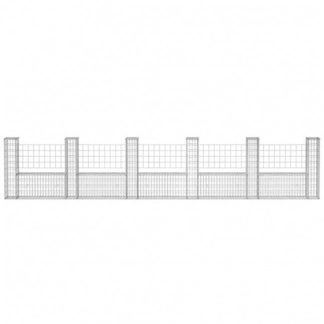 Габиони за комбинирана ограда със заварени пана