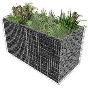 Çiçekler için Gabion 180x90x100cm. f4mm Çiçekler için Gabion 180x90x100cm. f4mm