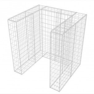 Çöp tenekesini çitle çevirmek için Gabion 110x100x120cm. f4mm. Çöp tenekesini çitle çevirmek için Gabion 110x100x120cm. f4mm.