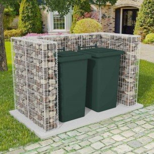 180x100x120cm bir çöp tenekesini çitle çevirmek için Gabion. f4mm. 180x100x120cm bir çöp tenekesini çitle çevirmek için Gabion. f4mm.