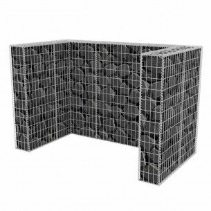 180x100x120cm bir çöp tenekesini çitle çevirmek için Gabion. f4mm. 180x100x120cm bir çöp tenekesini çitle çevirmek için Gabion. f4mm.