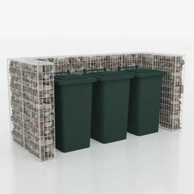 Gabion for fencing a trash can 250х100х120cm. ф4mm. Gabion for fencing a trash can 250х100х120cm. ф4mm.