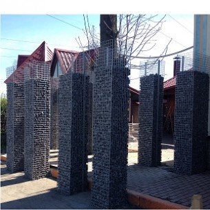 Gabion sütun 30x30x200cm. f4mm. Gabion sütun 30x30x200cm. f4mm.