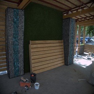 Габионная колонна 20x20x170см. ф4мм. Габионная колонна 20x20x170см. ф4мм.