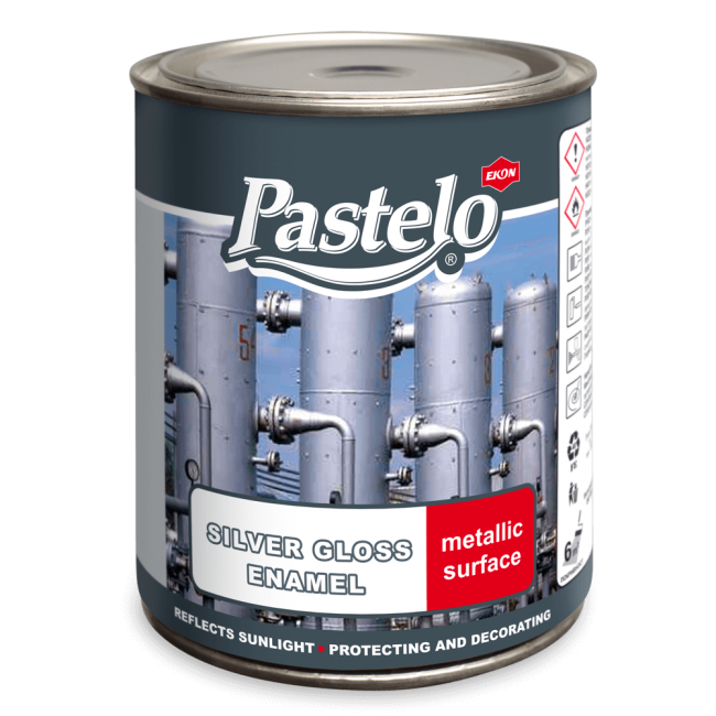 Pastelo Silver Gloss Enamel - Сребърен феролит