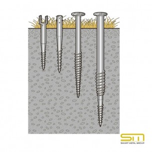 Метален земен Винт – Анкер G 68x550x1.8mm