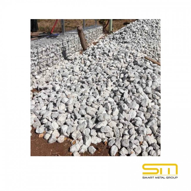 White Stone – Fraction 45–90 mm (for gabions)