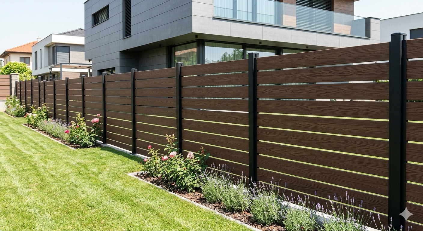 Модерна WPC ограда Smart Metal Group